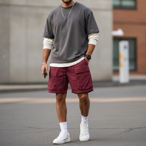 Richie Le Collection Utility cargo shorts